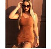 Vestido Suede
