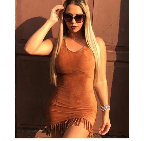 Vestido Suede